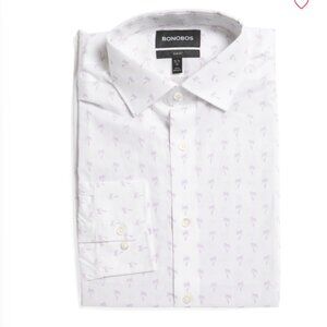 NEW BONOBOS Jetsetter Stretch Dress Shirt for men in lilac 725 3j2